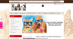 Desktop Screenshot of natuurvoedingvoorhonden.be