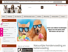 Tablet Screenshot of natuurvoedingvoorhonden.be